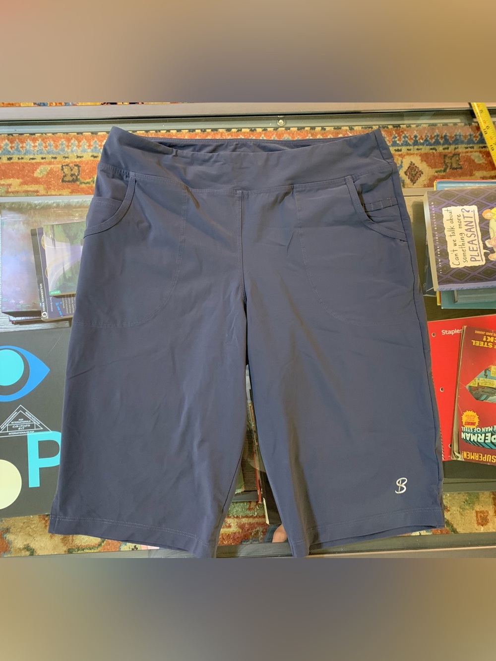 Sofibella Medium Women's Bermuda Active Shorts - Navy
